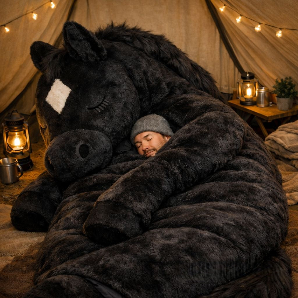 Fluffy Horse Sleeping Bag Gift Guide for Animal Lovers & Campers